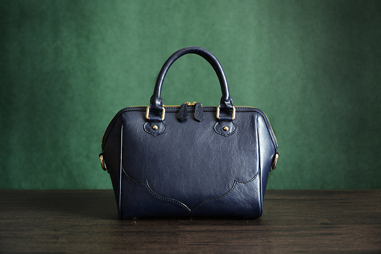 Custom Handmade Vegetable Tanned Italian Leather Tote Bag Lady Bag Women Handbag  D045