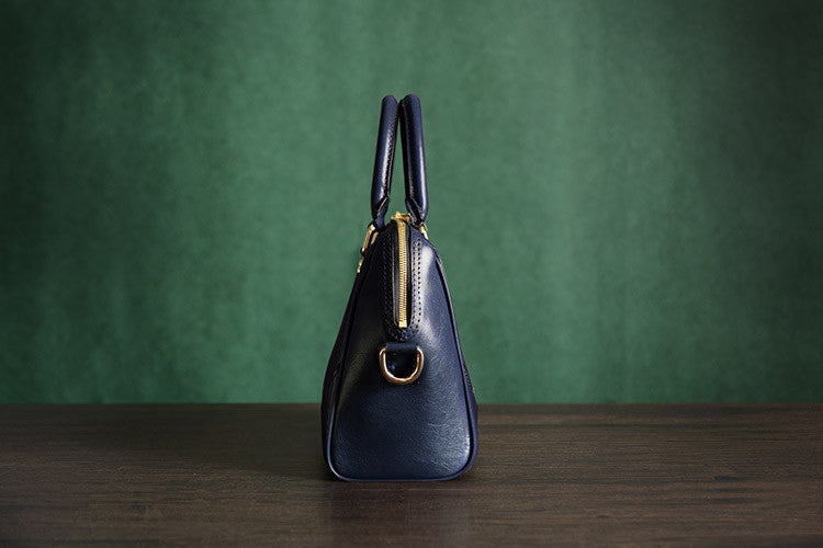 Custom Handmade Vegetable Tanned Italian Leather Tote Bag Lady Bag Women Handbag  D045