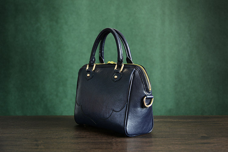 Custom Handmade Vegetable Tanned Italian Leather Tote Bag Lady Bag Women Handbag  D045