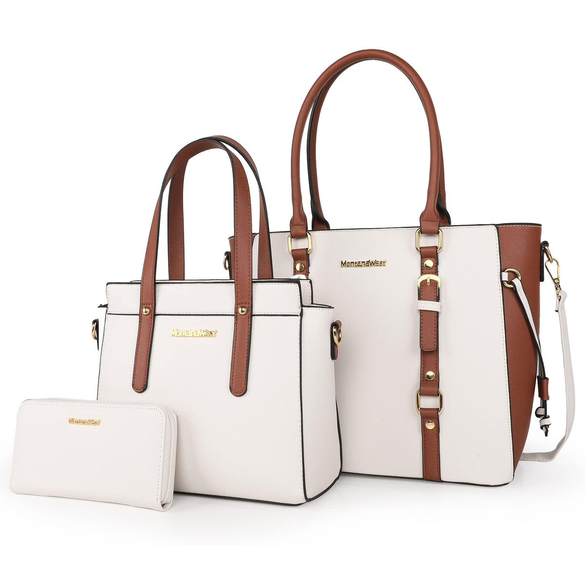 Montana West 3PCS Purses for Women Tote Bag and Wallet Set Shoulder Satchel Handbags