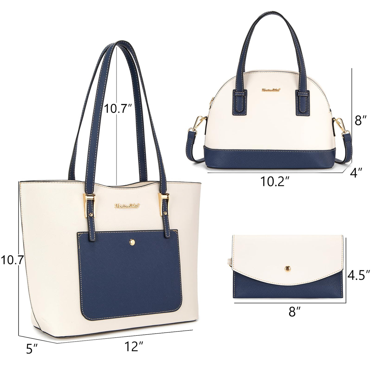 Montana West 3PCS Purses for Women Tote Bag and Wallet Set Shoulder Satchel Handbags