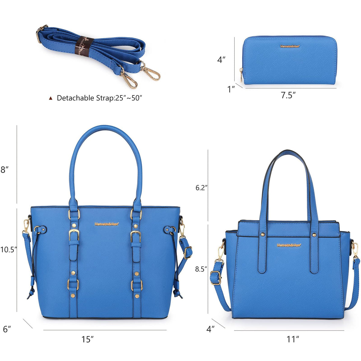 Montana West 3PCS Purses for Women Tote Bag and Wallet Set Shoulder Satchel Handbags