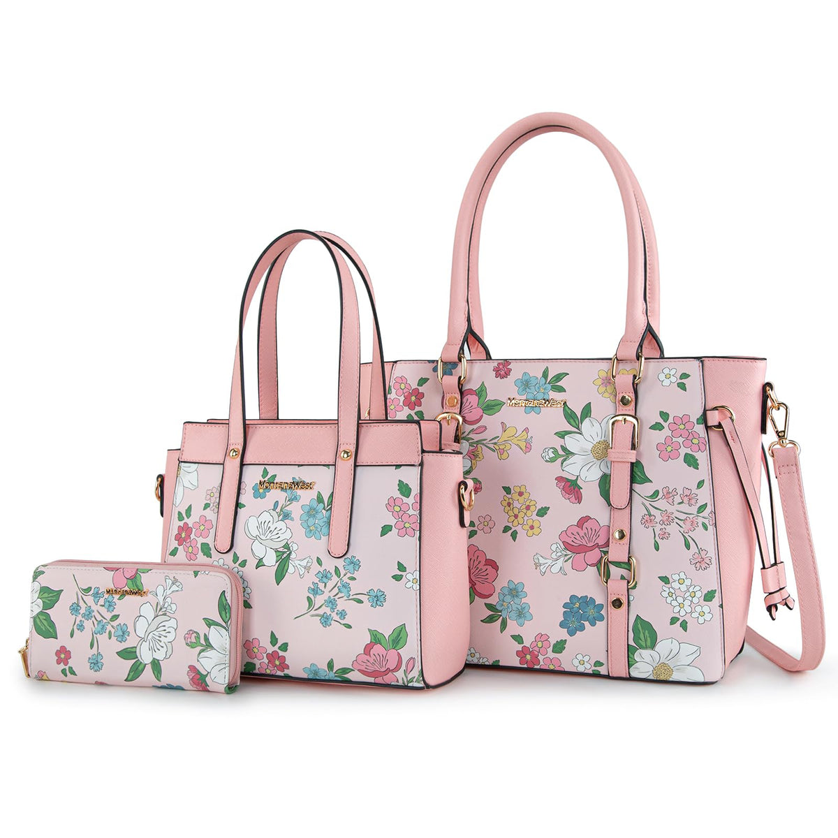 Montana West 3PCS Purses for Women Tote Bag and Wallet Set Shoulder Satchel Handbags