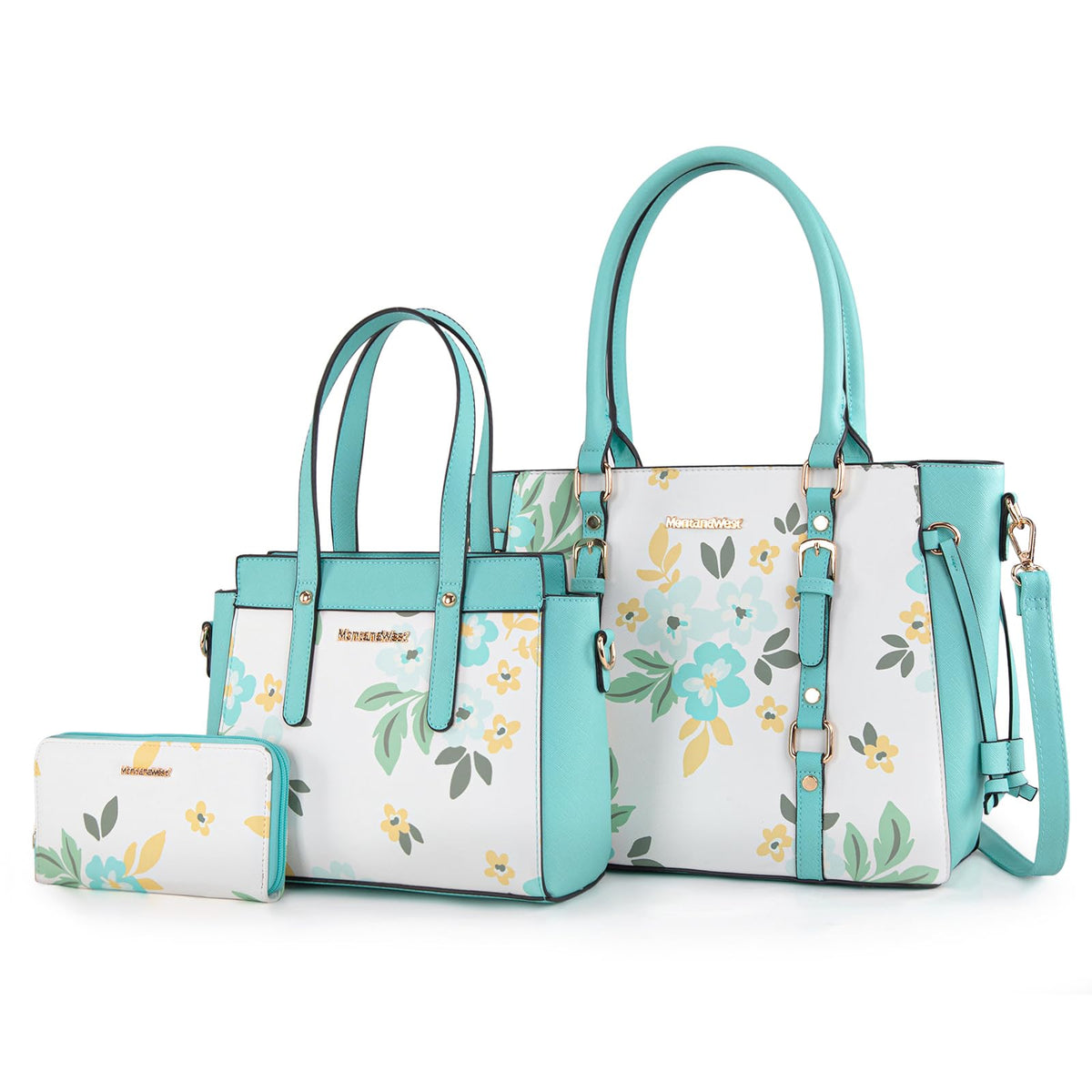 Montana West 3PCS Purses for Women Tote Bag and Wallet Set Shoulder Satchel Handbags