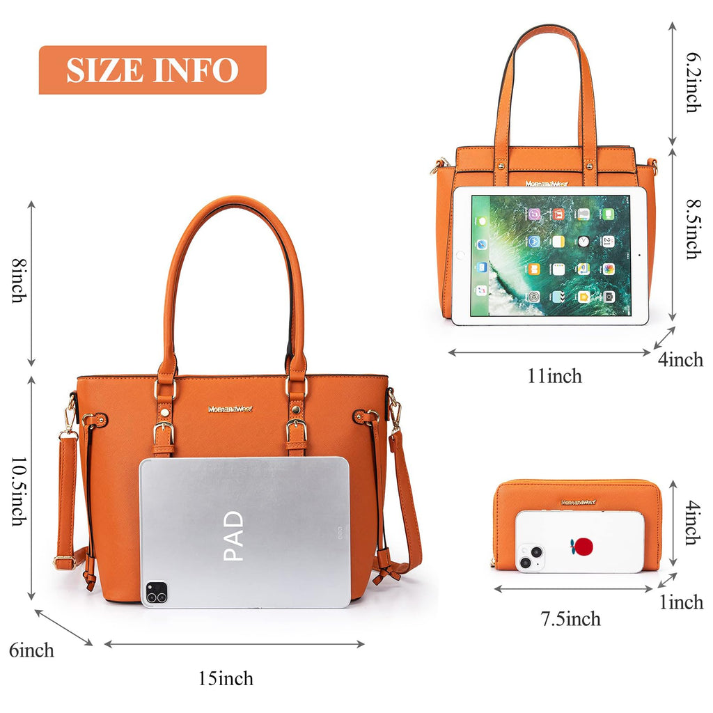 Montana West 3PCS Purses for Women Tote Bag and Wallet Set Shoulder Satchel Handbags