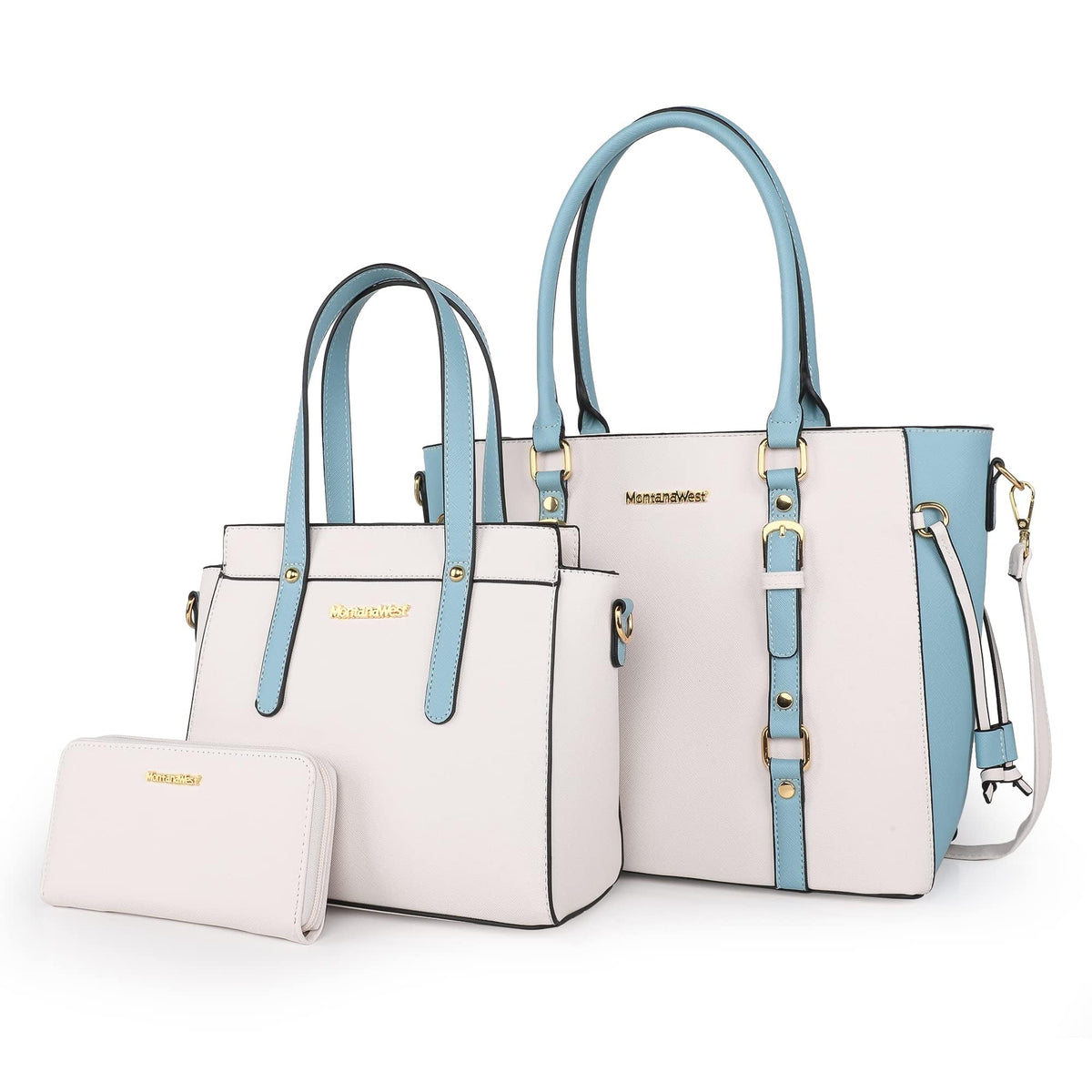 Montana West 3PCS Purses for Women Tote Bag and Wallet Set Shoulder Satchel Handbags
