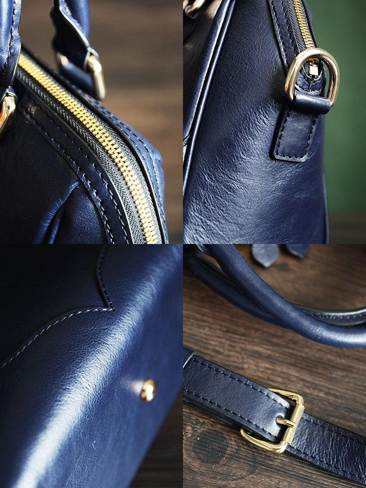 Custom Handmade Vegetable Tanned Italian Leather Tote Bag Lady Bag Women Handbag  D045
